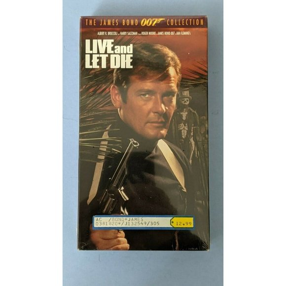 Live and Let Die (VHS)(Action) James Bond 007 , Roger Moore  NEW Sealed - Picture 1 of 3